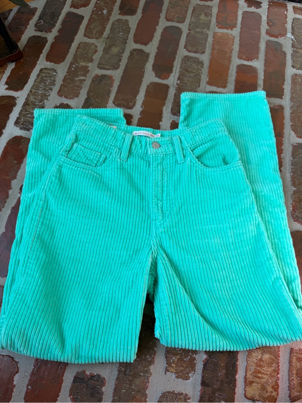 Mint Green/ Turquoise Corduroy Pants